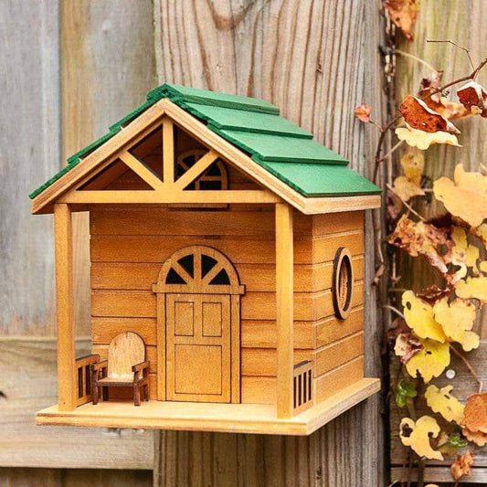 brown wooden birdhouse