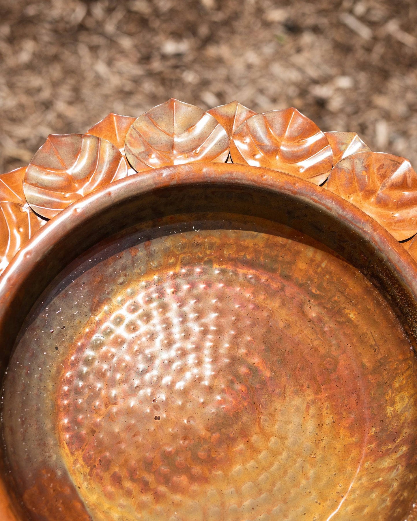 Flamed Leaf Bird Bath-Bird Baths-Happy Gardens