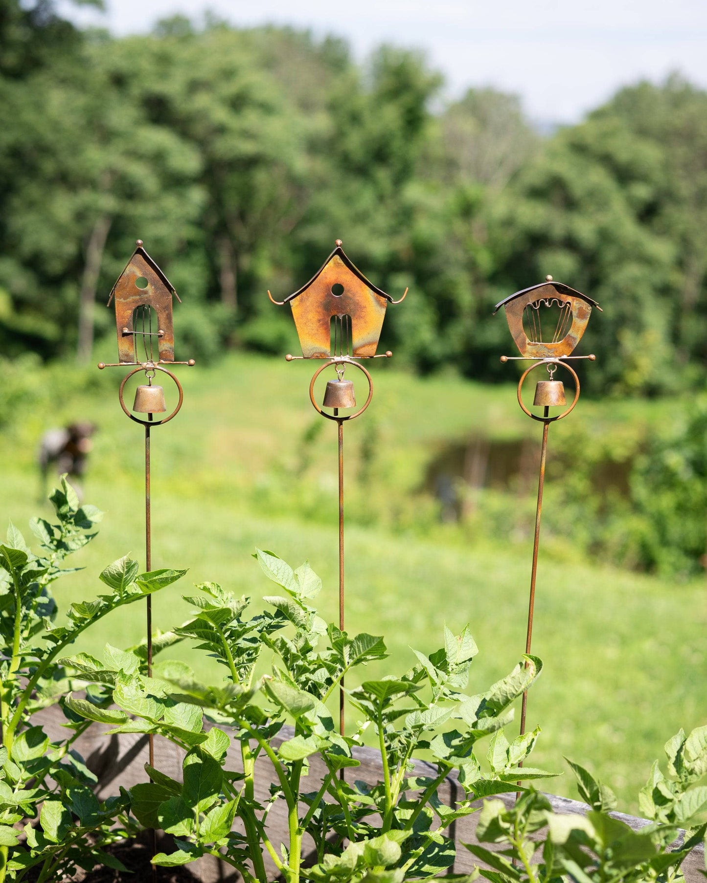 Happy Gardens - Bird Houses Garden Decor Stakes