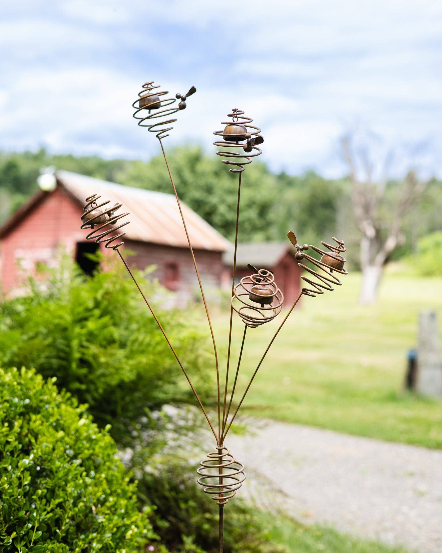 Happy Gardens - Bee Spiral Garden Stake