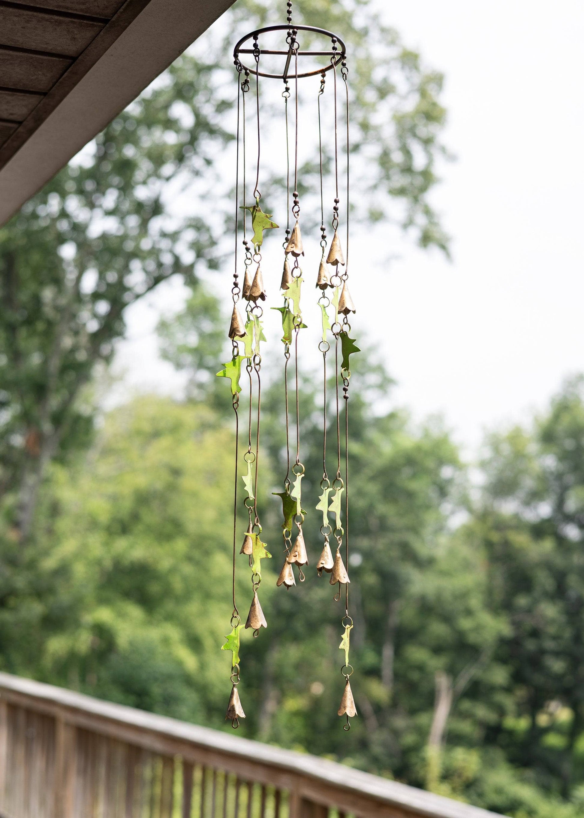 Happy Gardens - Hummingbirds with Bells Mobile Wind Chime