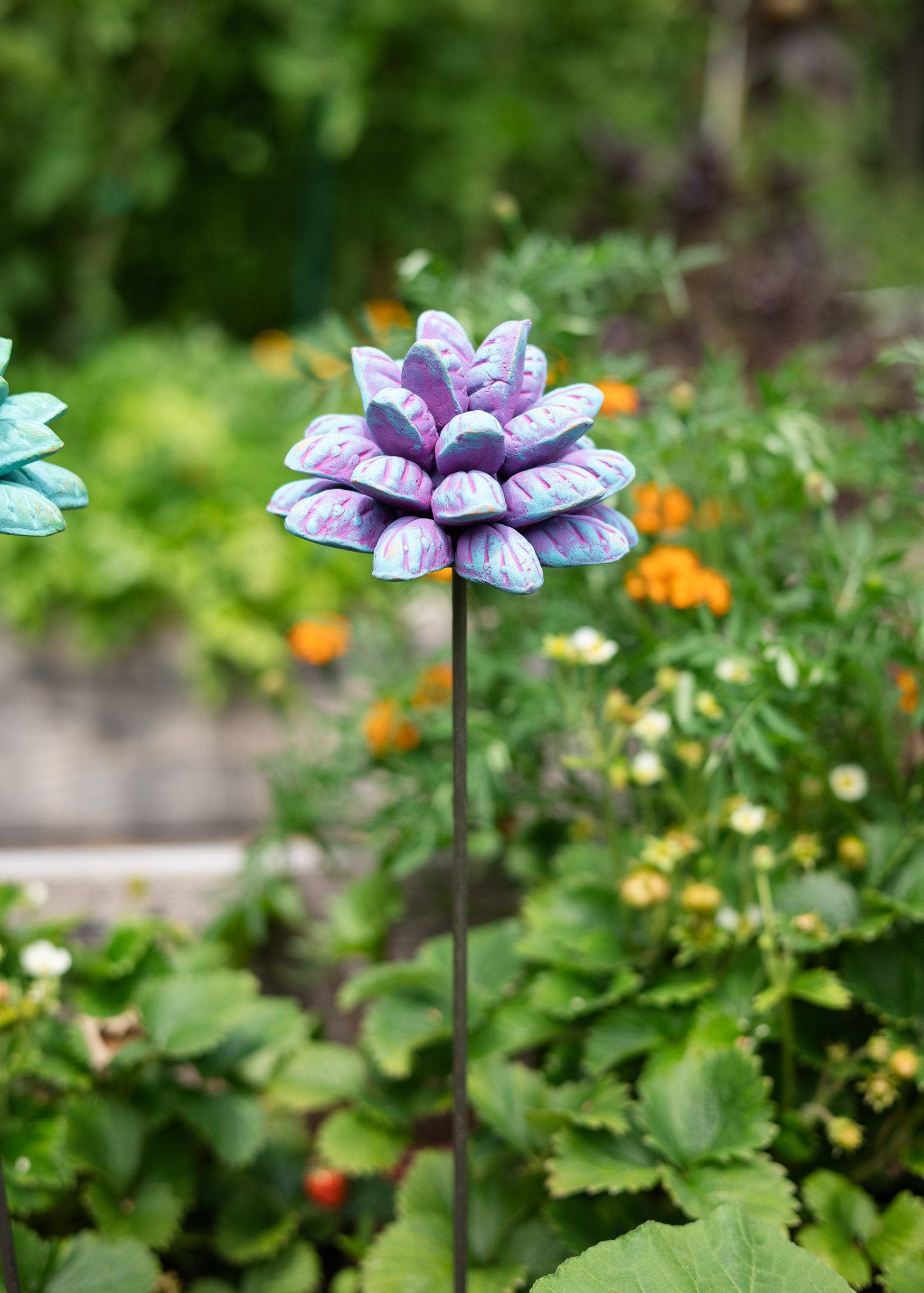 Happy Gardens - Terra Cotta Flower Stakes
