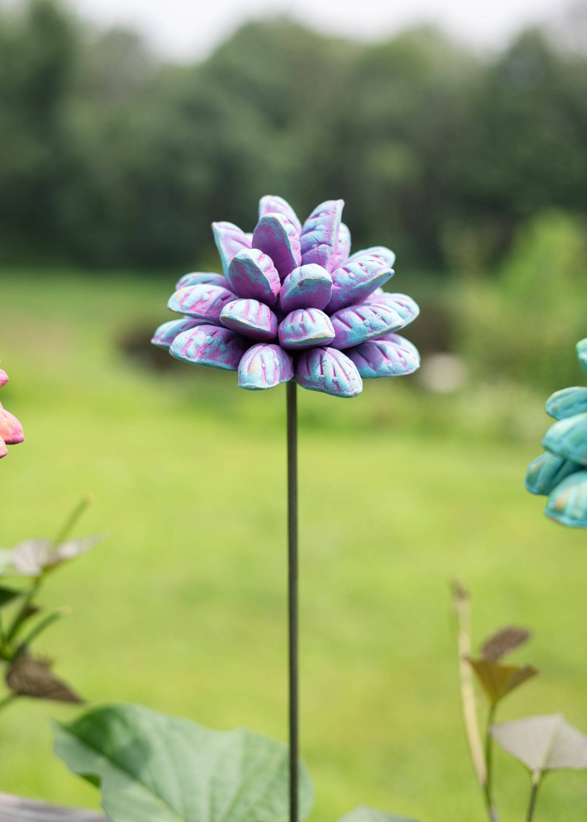 Happy Gardens - Terra Cotta Flower Stakes