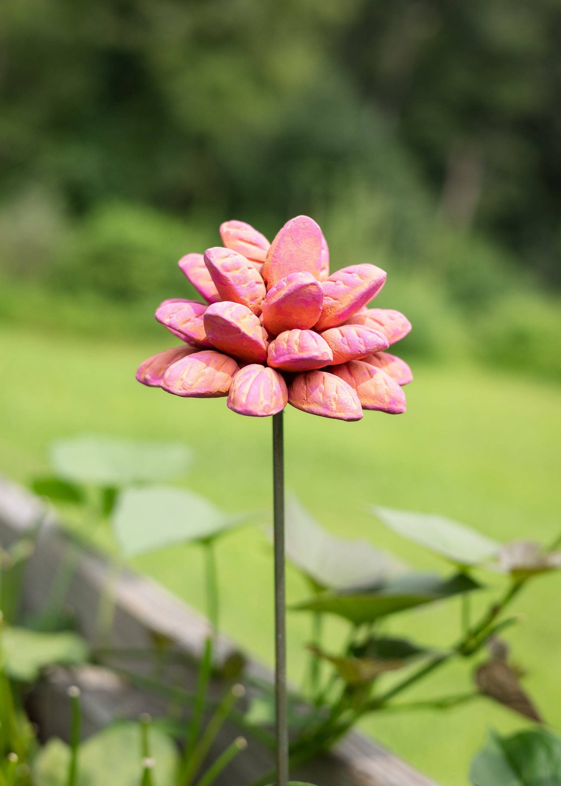 Happy Gardens - Terra Cotta Flower Stakes