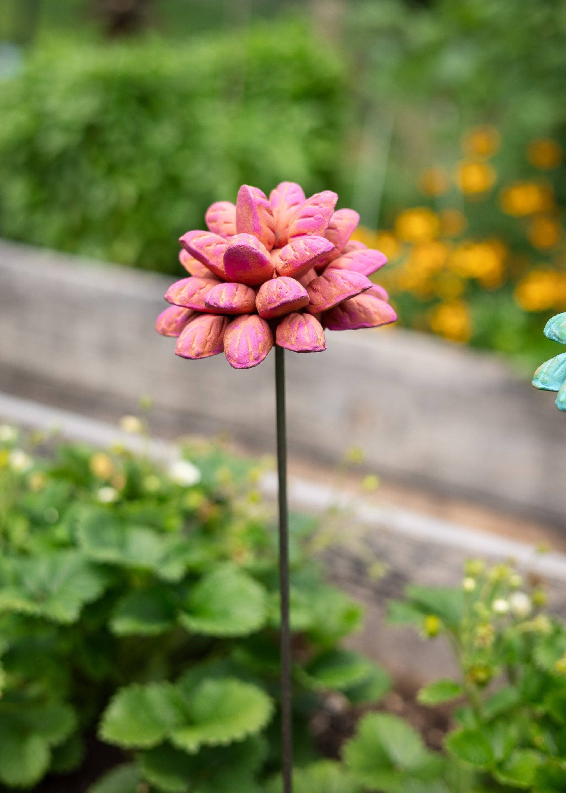 Happy Gardens - Terra Cotta Flower Stakes