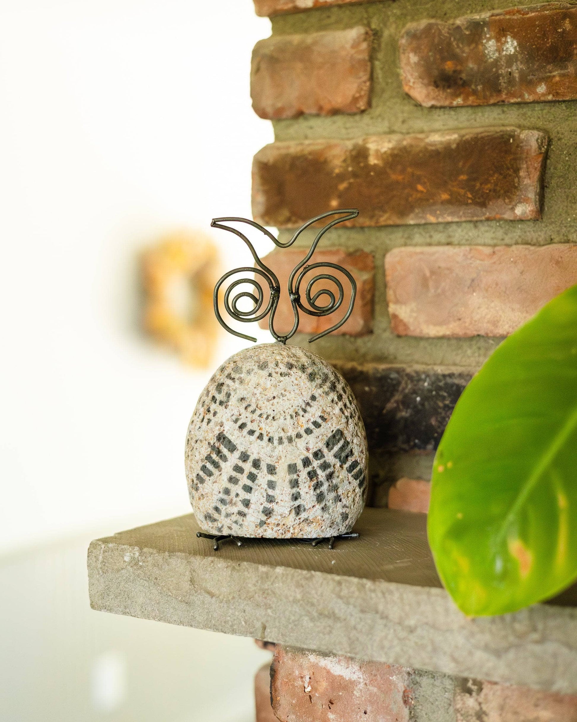 Happy Gardens - Stenciled Owl Garden Statue