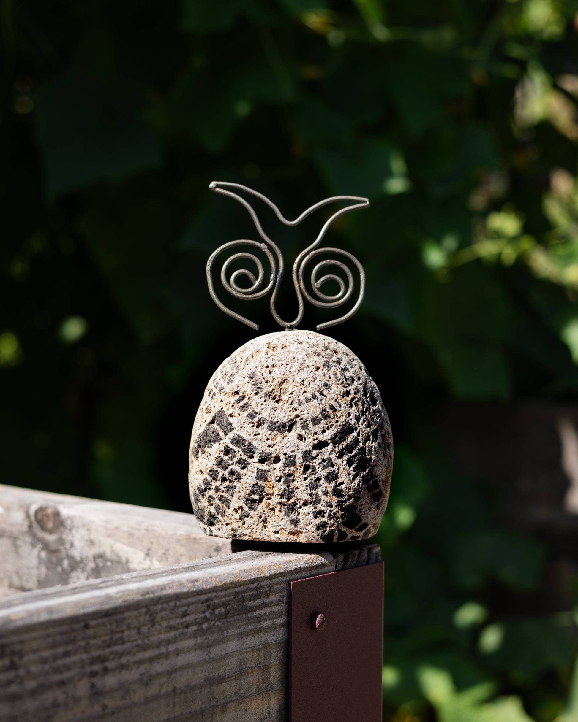 Happy Gardens - Stenciled Owl Garden Statue