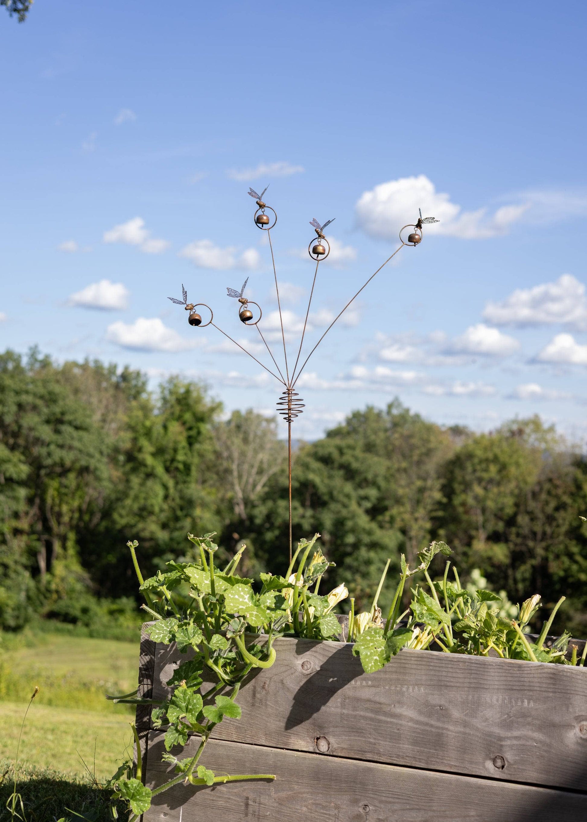 Butterflies and Bells Garden Stake-Garden Stakes & Rain Gauges-Happy Gardens