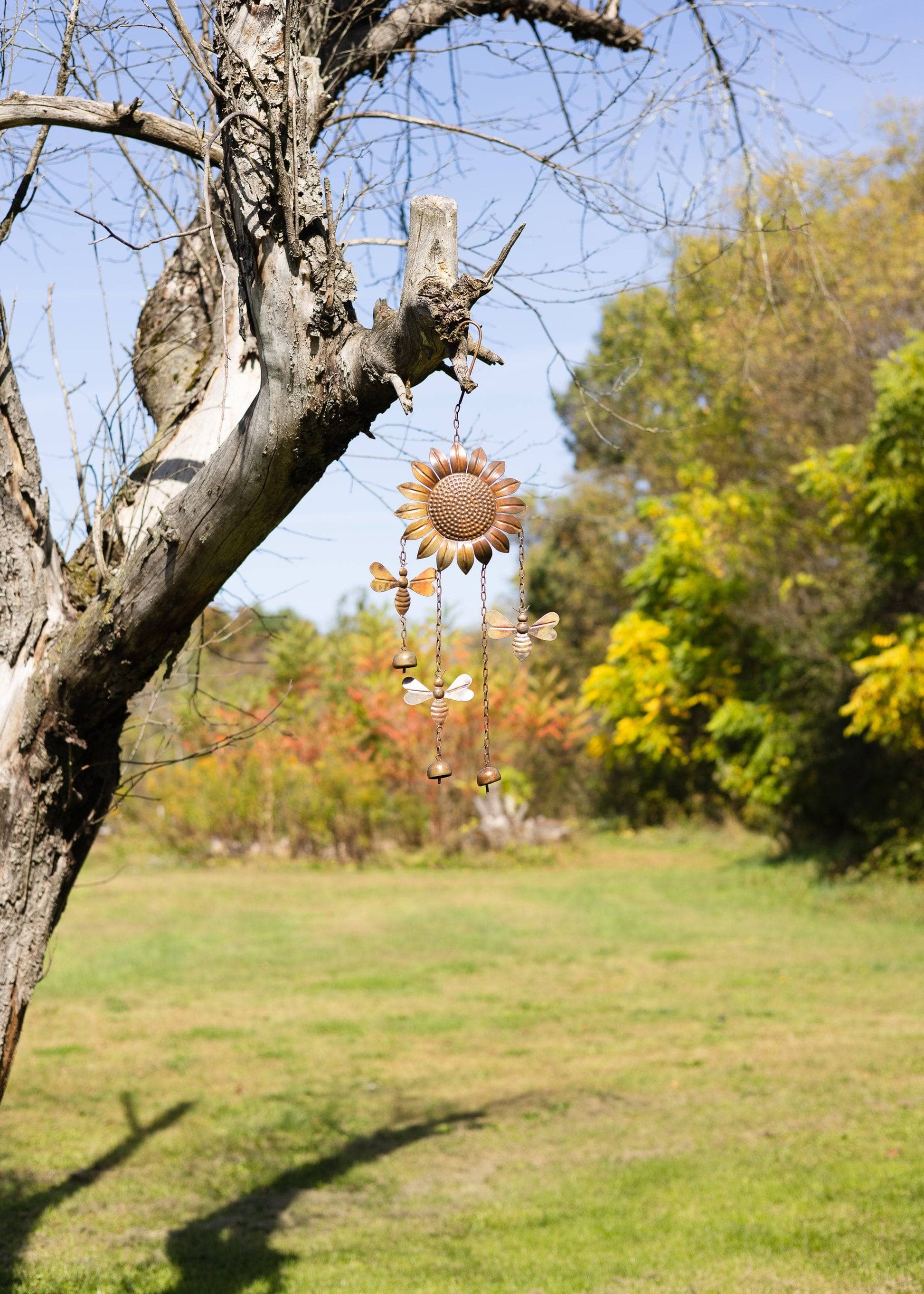 Sunflower and Bees Wind Chime - Happy Gardens