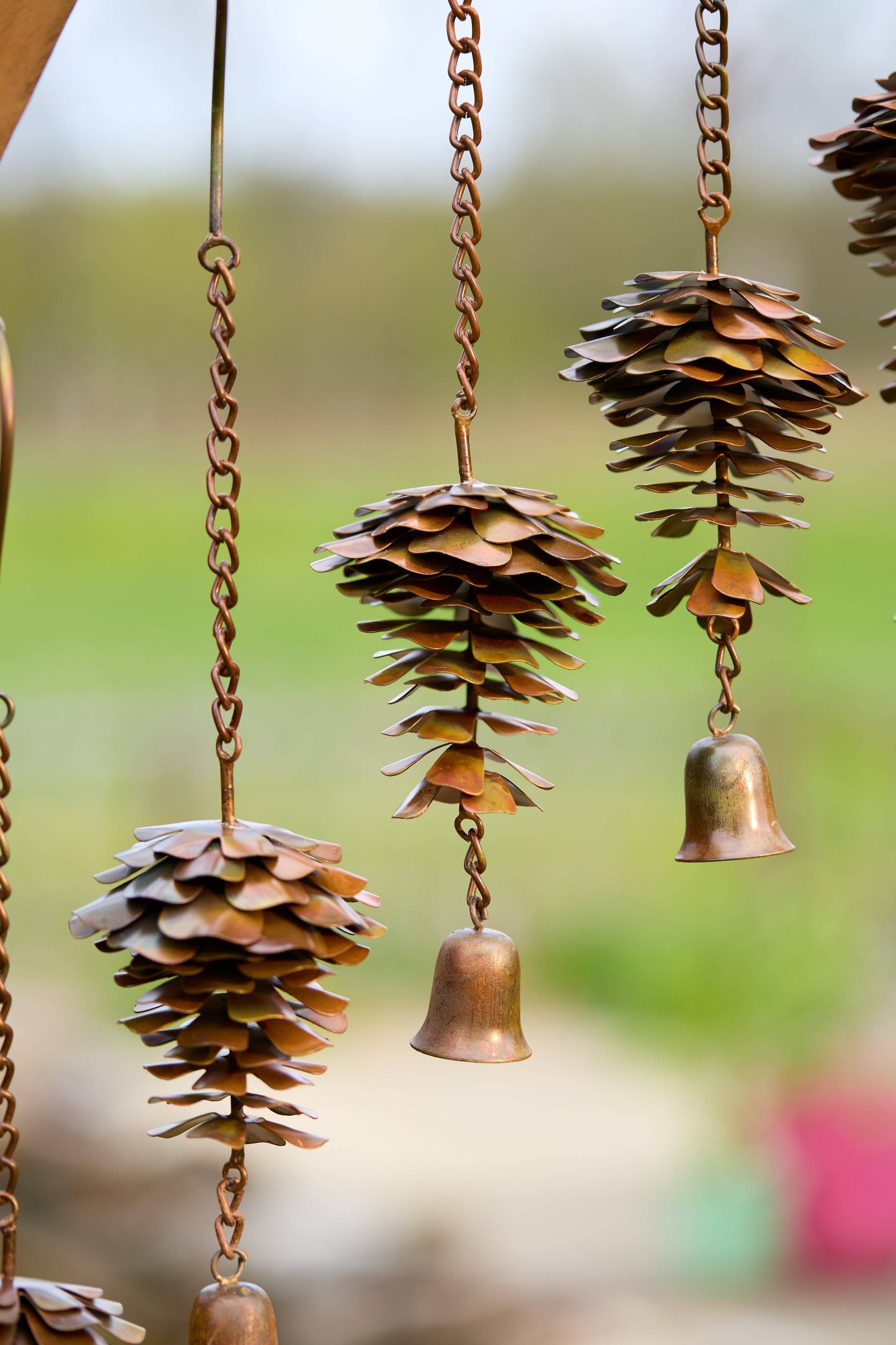 Pine Cone with Bell Ornament - Happy Gardens