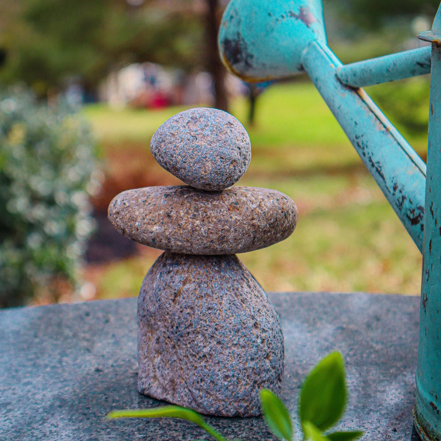 3 Stone Cairn Garden Statue - Happy Gardens