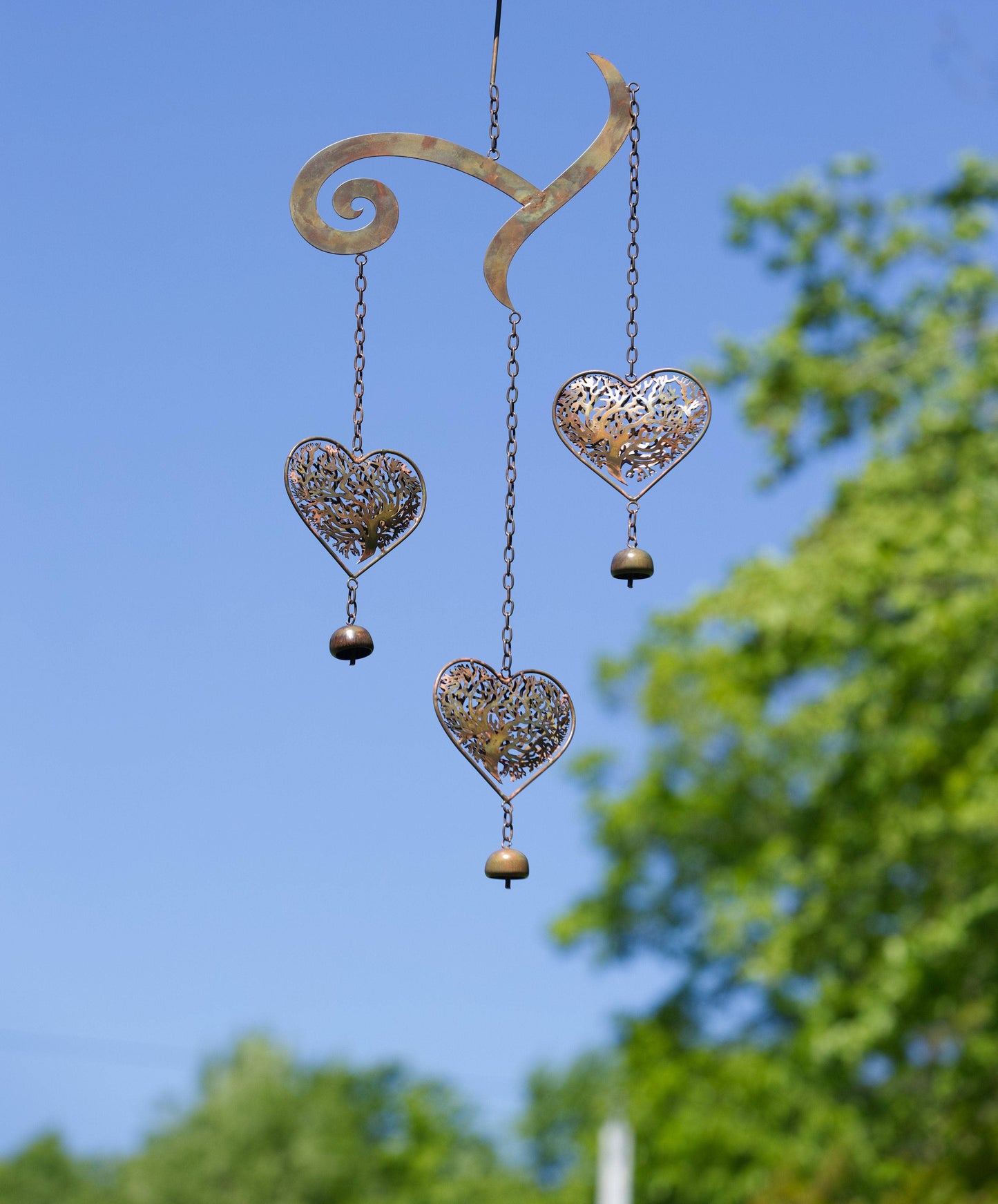 Heart Tree of Life Scroll Wind Chime - Happy Gardens