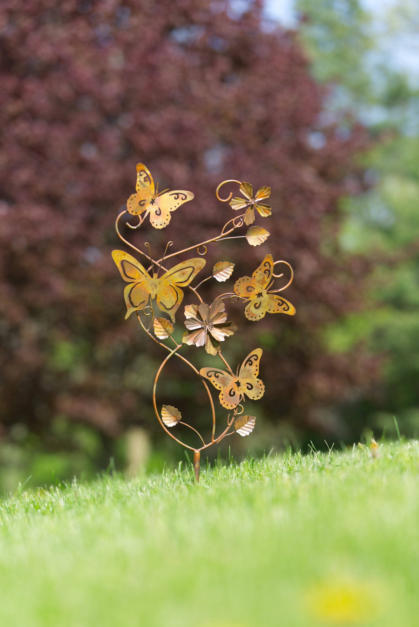 Happy Gardens - Butterflies and Flowers Garden Stake