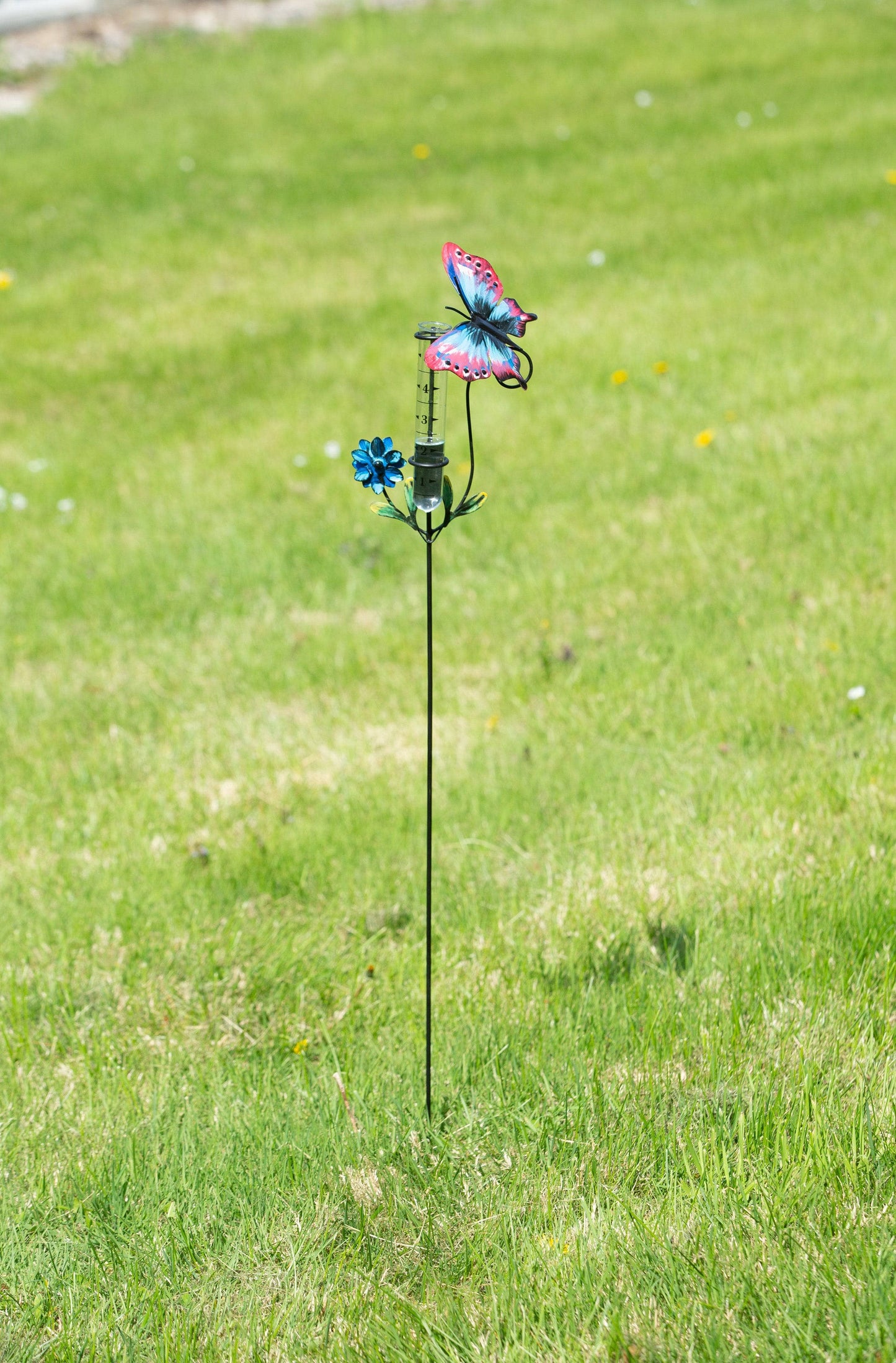 Happy Gardens - Butterfly Multicolor Rain Gauge