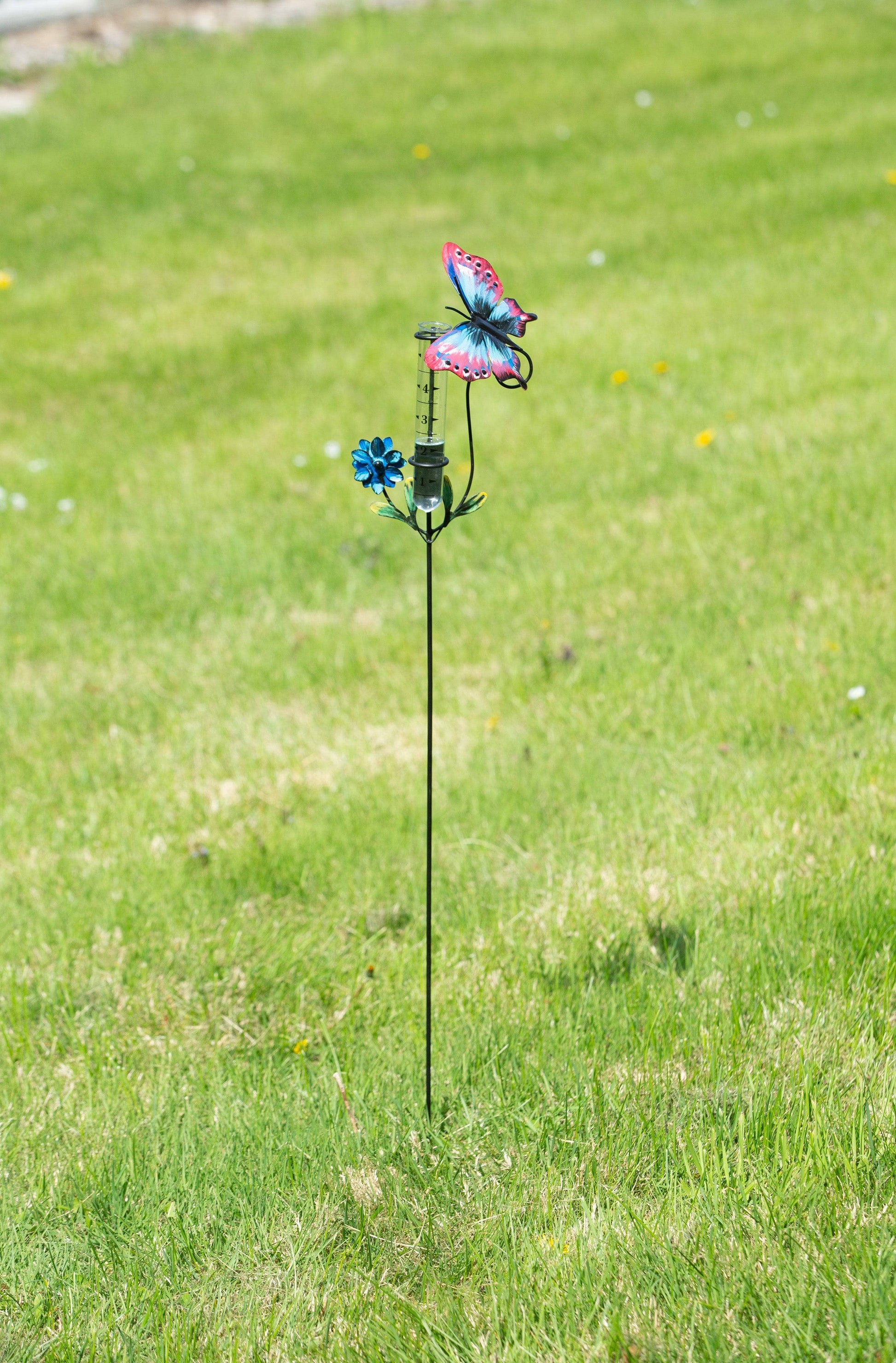 Happy Gardens - Butterfly Multicolor Rain Gauge