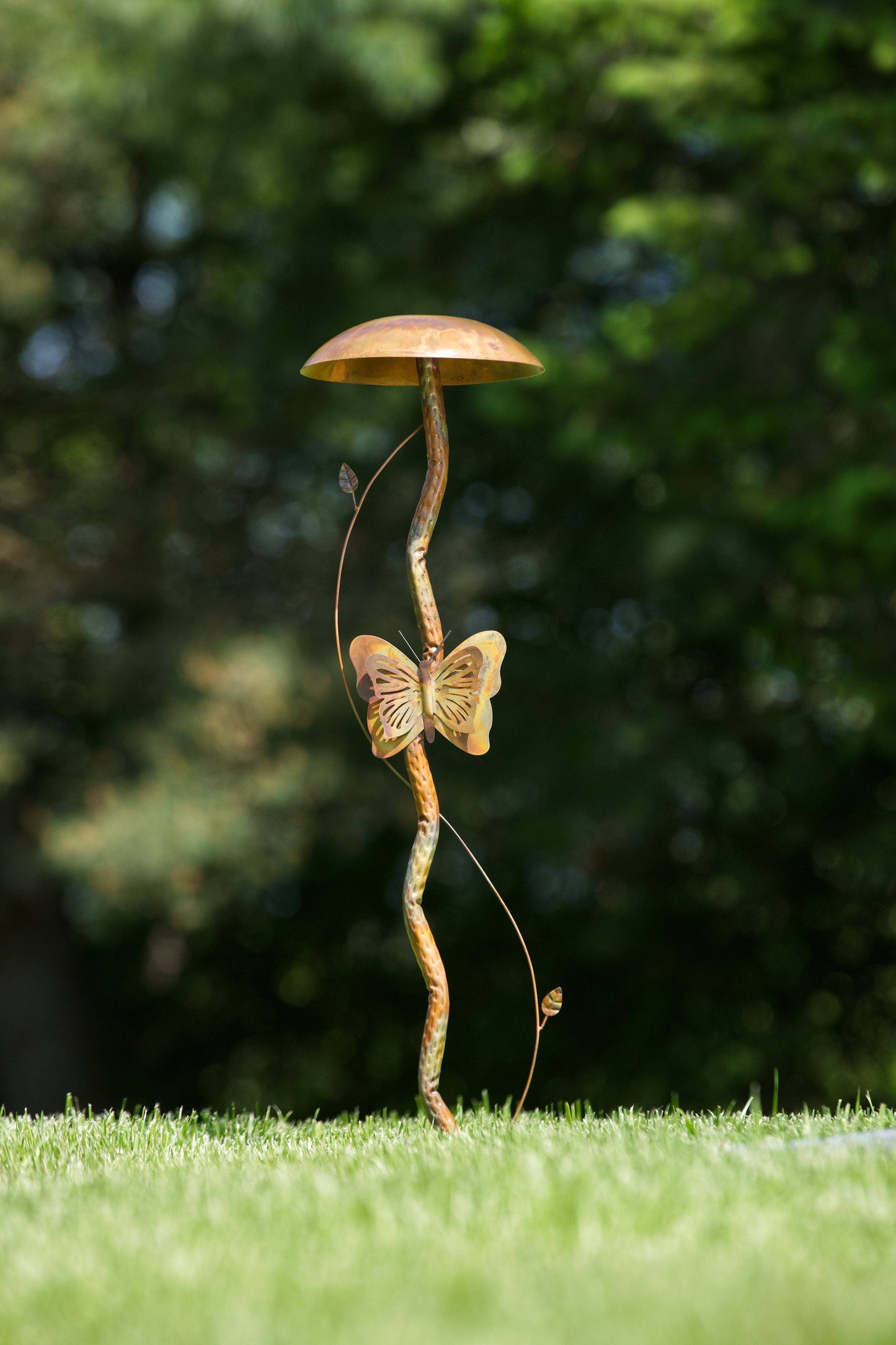 Mushroom Flamed Garden Stake - Happy Gardens