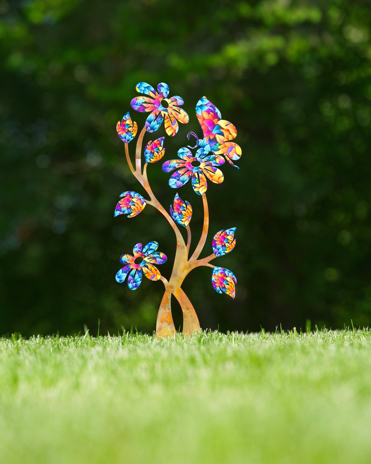 Daisy Floral Garden Stake - Happy Gardens