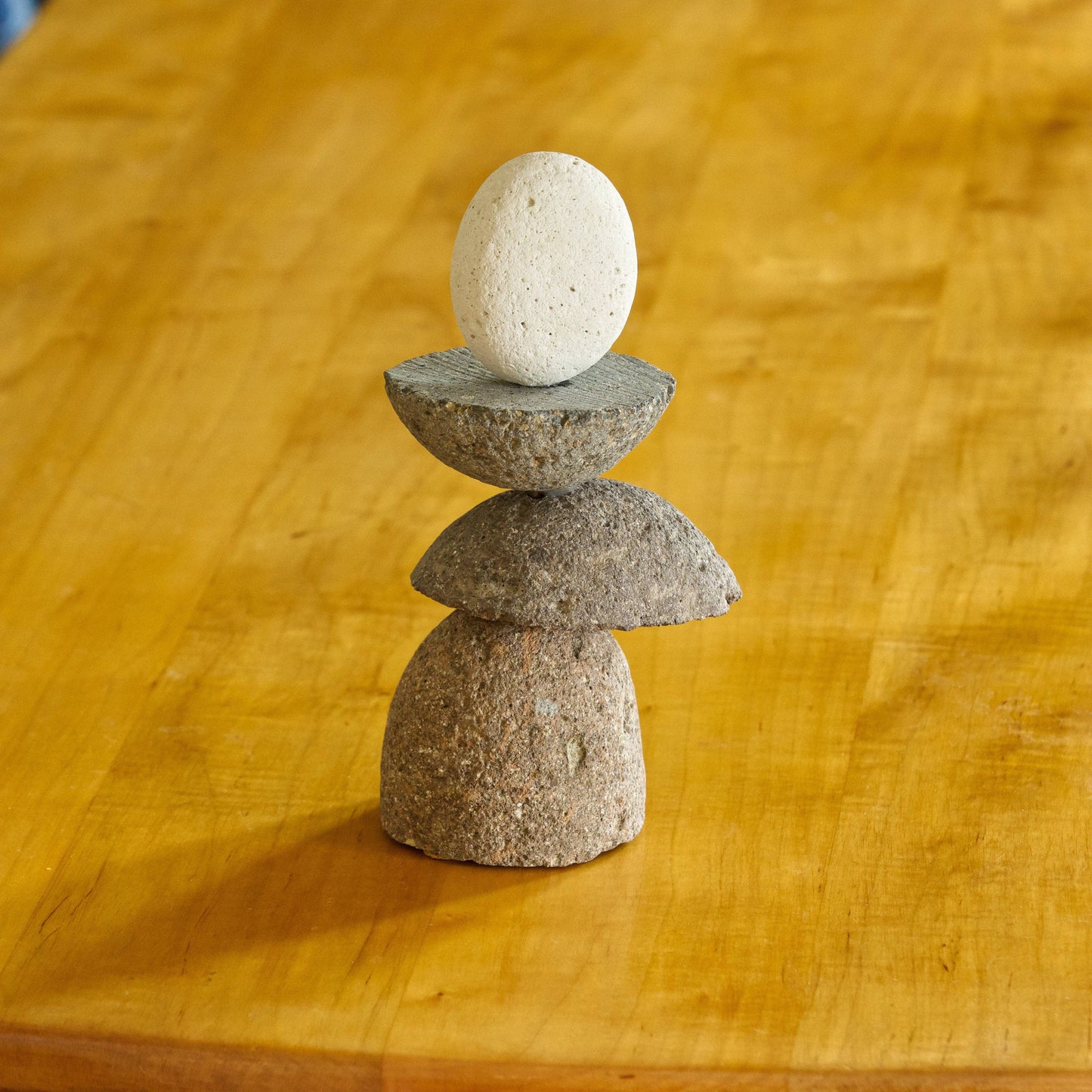 9" Stylized Stone Cairn - Happy Gardens