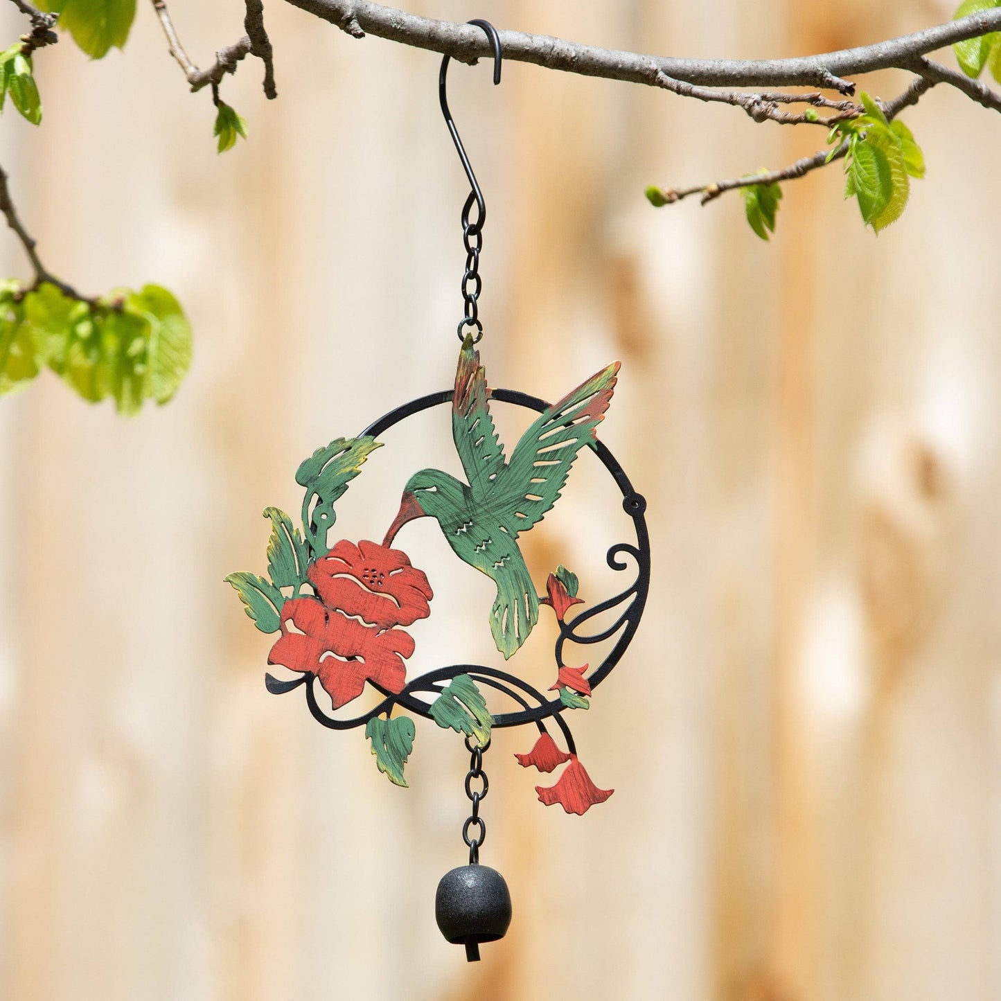 Happy Gardens - Hummingbird and Lily Multicolor Ornament