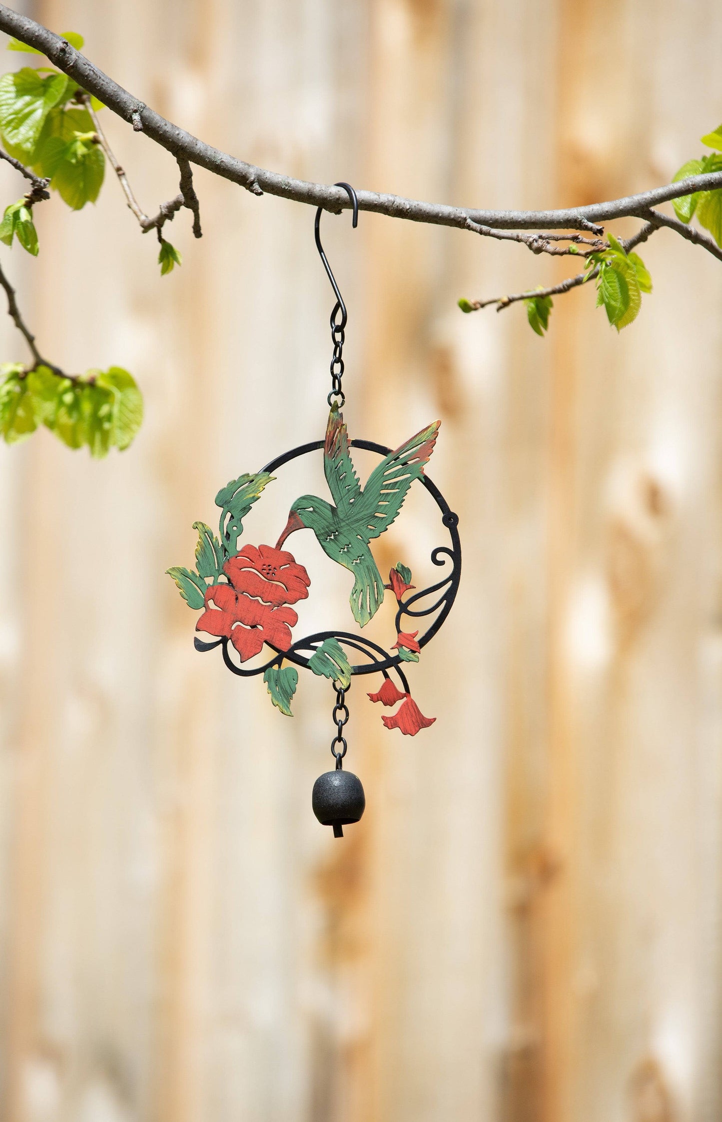 Happy Gardens - Hummingbird and Lily Multicolor Ornament