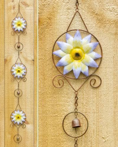 Triple Daisy Multicolor Hanging Ornament