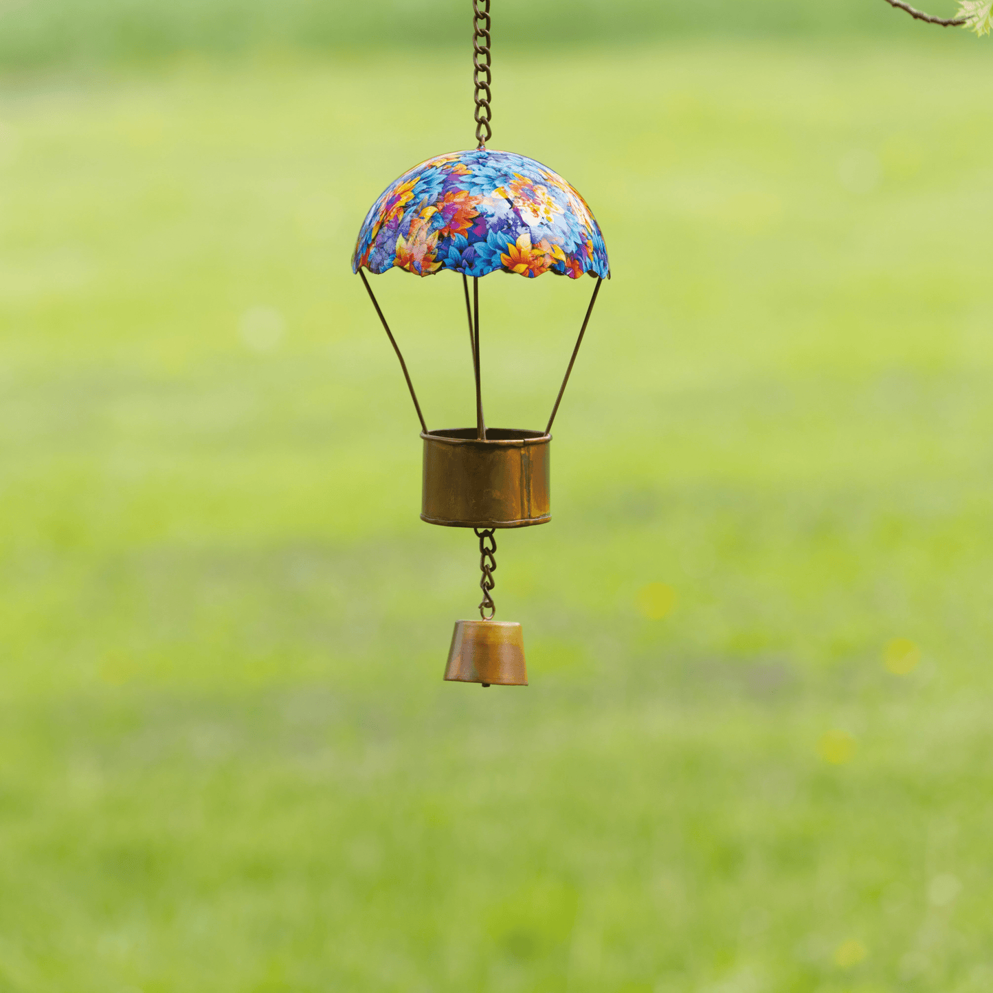 Hot Air Balloon Floral Hanging Ornament - Happy Gardens