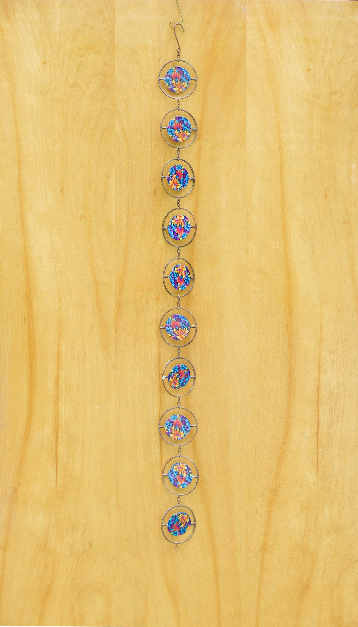 Floral Circle Hanging Ornament - Happy Gardens