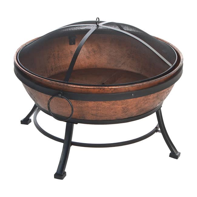 Steel Outdoor Fire Bowl w/Screen