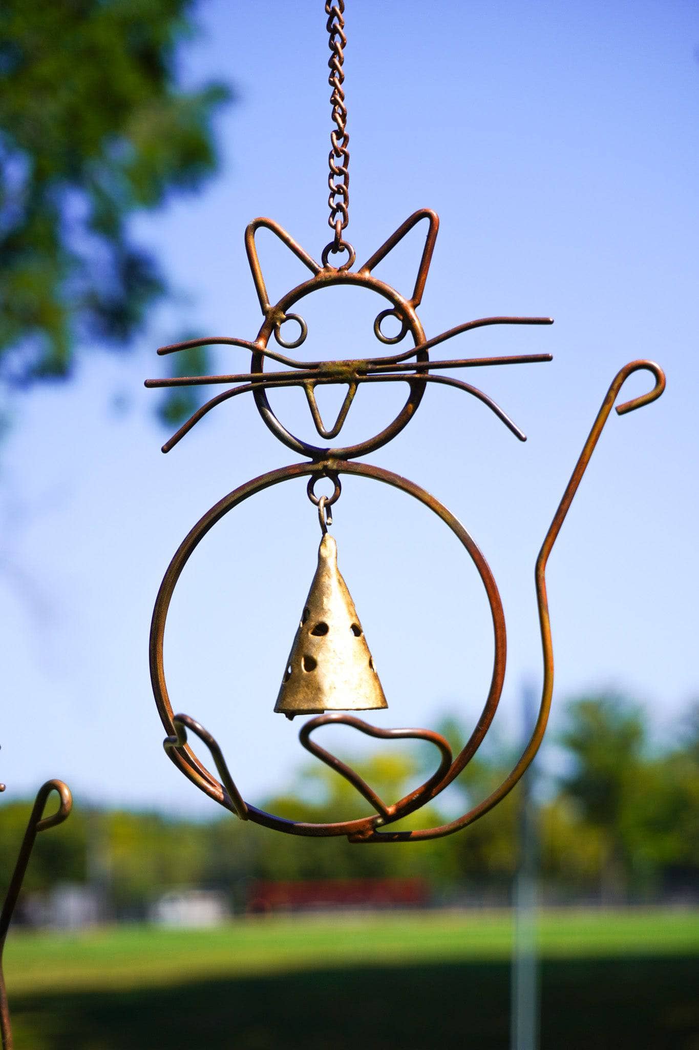 Happy Gardens - Cats w/Bells Wind Chime