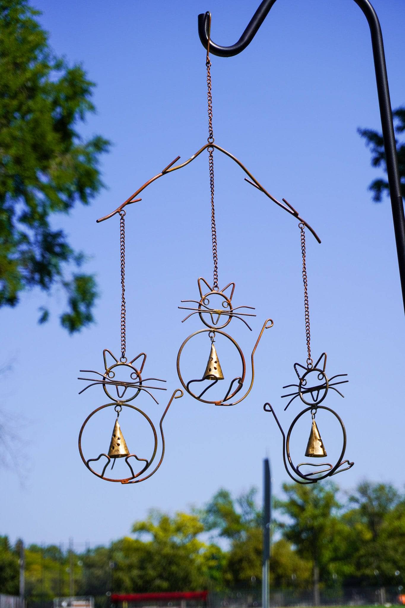 Happy Gardens - Cats w/Bells Wind Chime