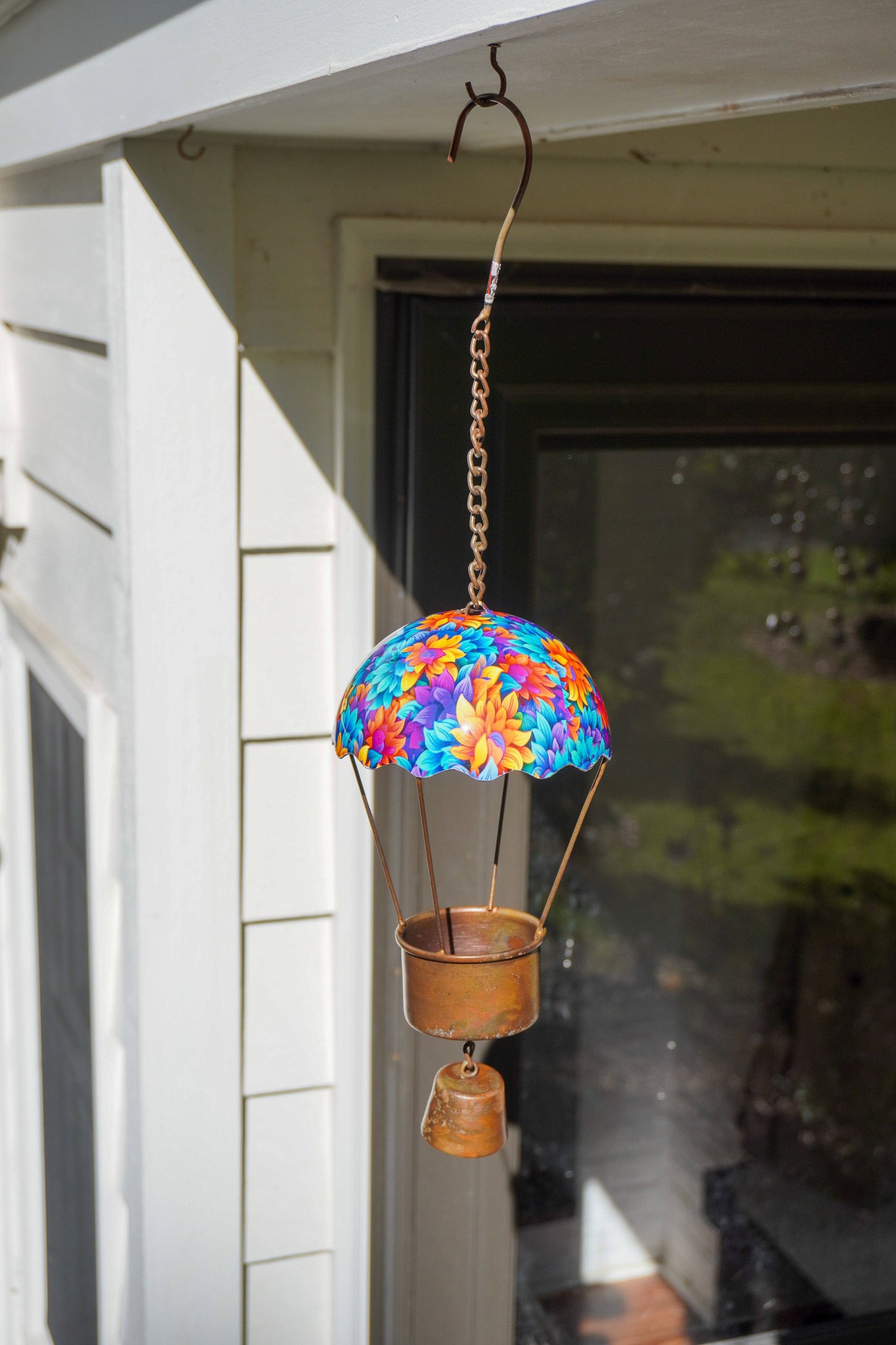 Hot Air Balloon Floral Hanging Ornament - Happy Gardens