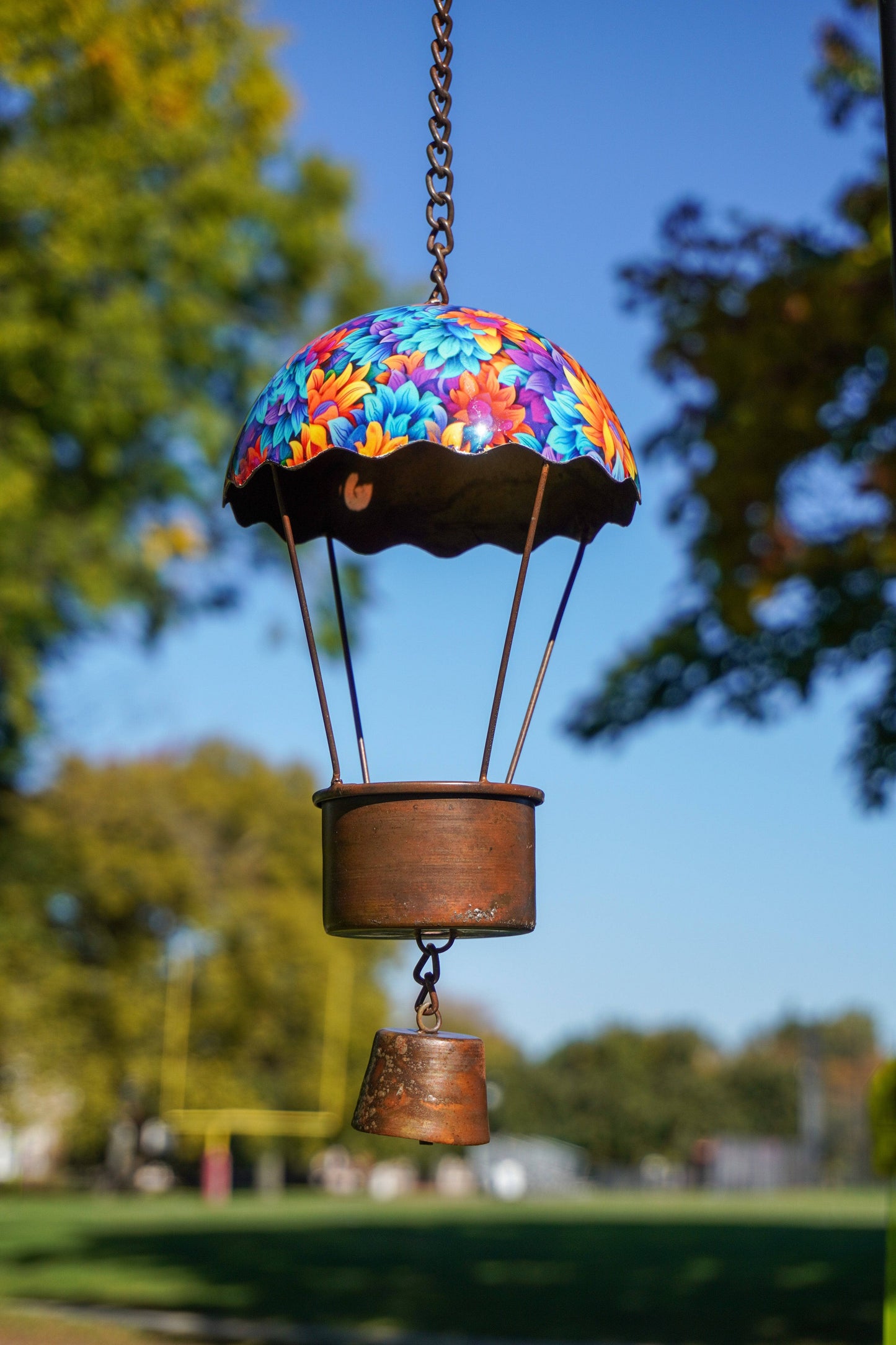 Hot Air Balloon Floral Hanging Ornament - Happy Gardens