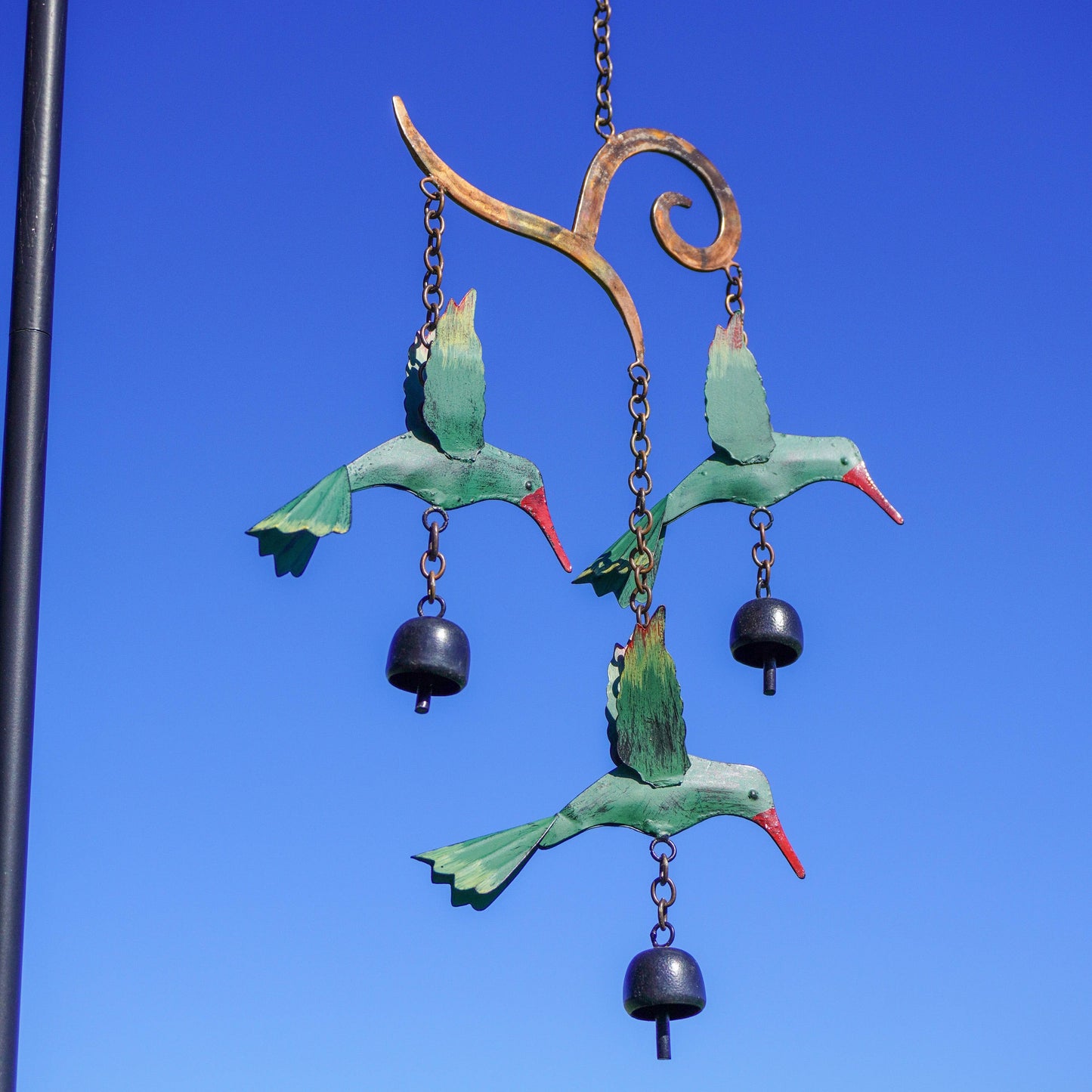 Hanging Hummingbird Multicolor Wind Chime - Happy Gardens