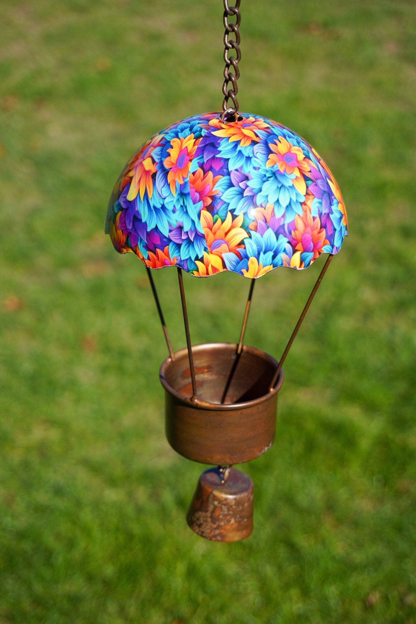 Hot Air Balloon Floral Hanging Ornament