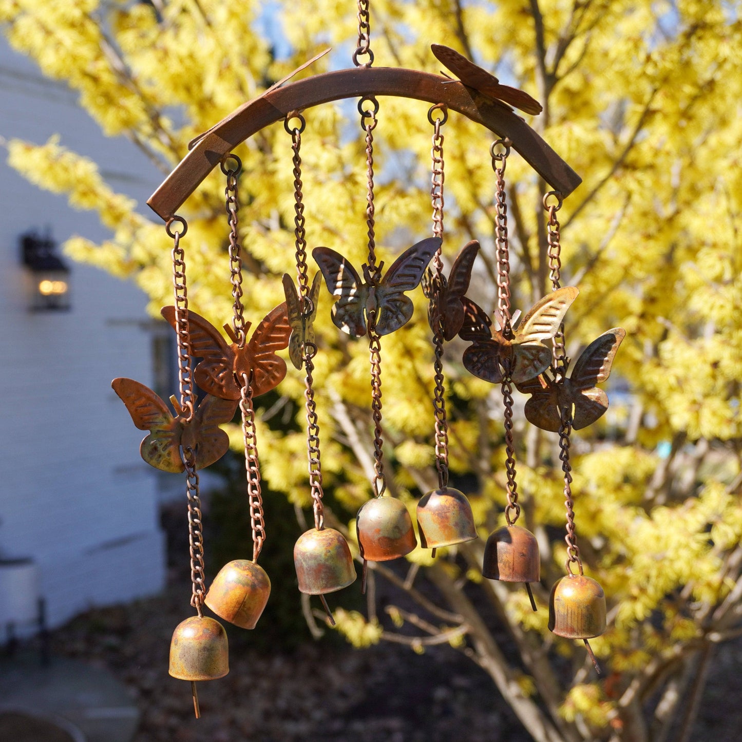 Happy Gardens - Butterflies on Arch Wind Chime