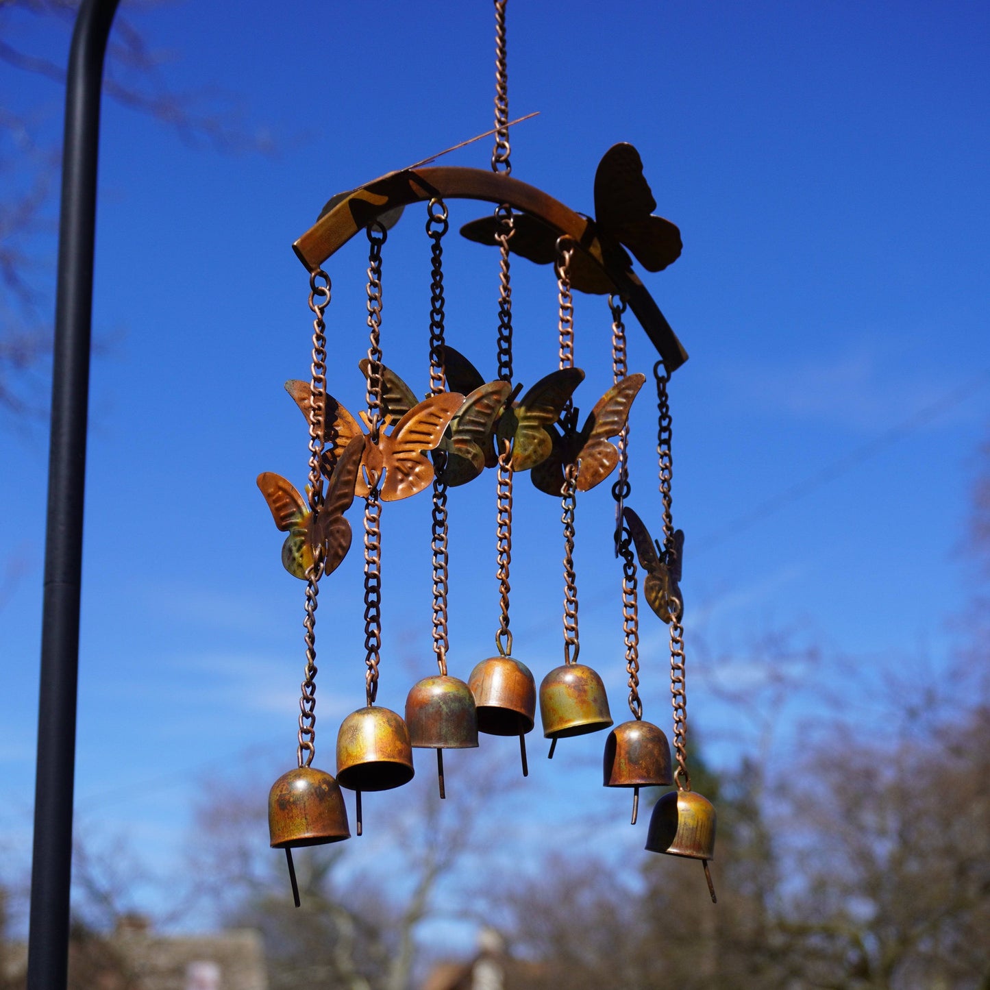 Happy Gardens - Butterflies on Arch Wind Chime