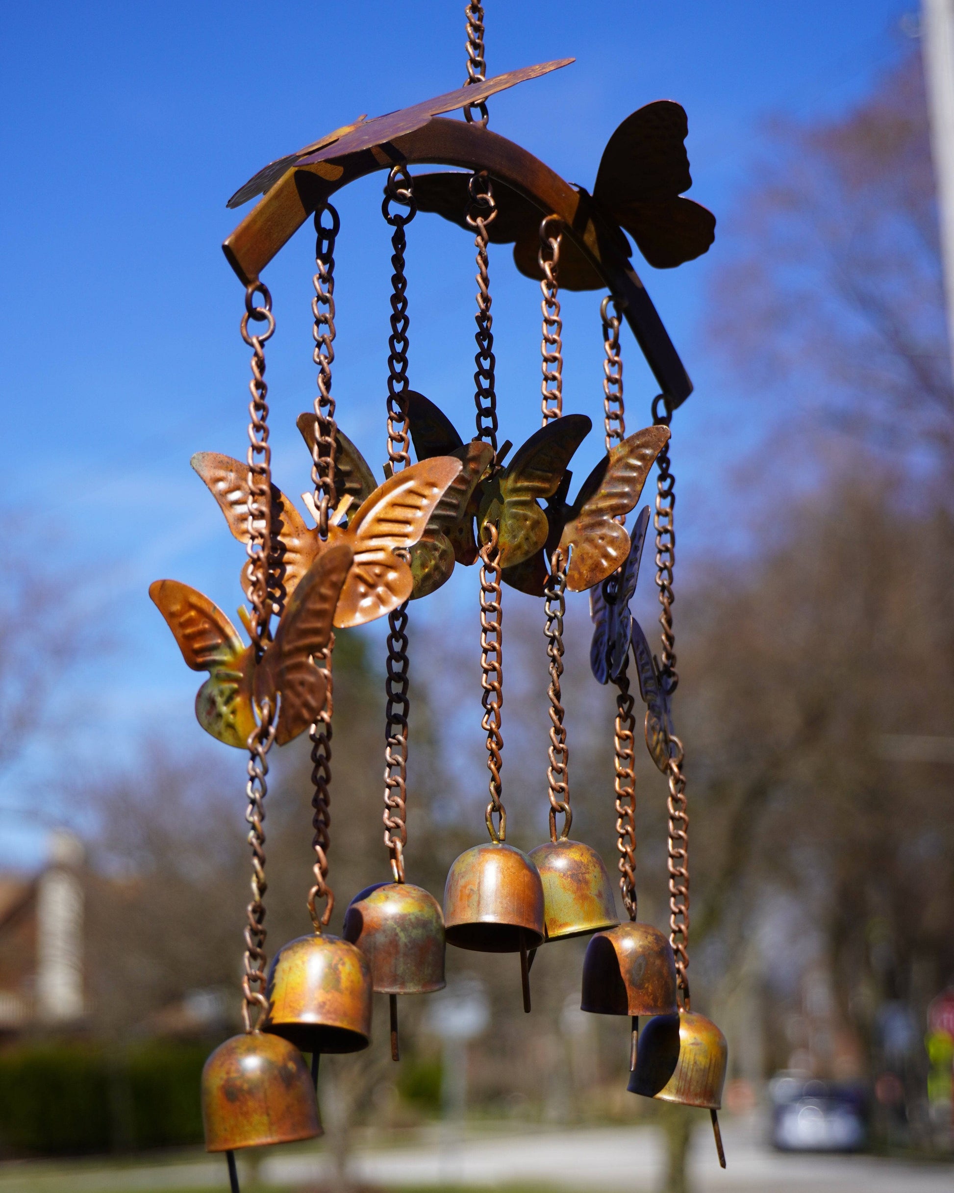 Happy Gardens - Butterflies on Arch Wind Chime
