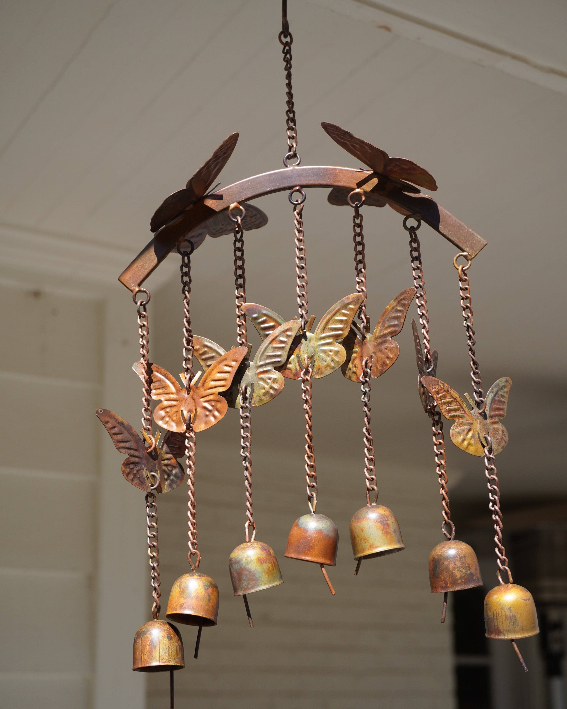 Happy Gardens - Butterflies on Arch Wind Chime