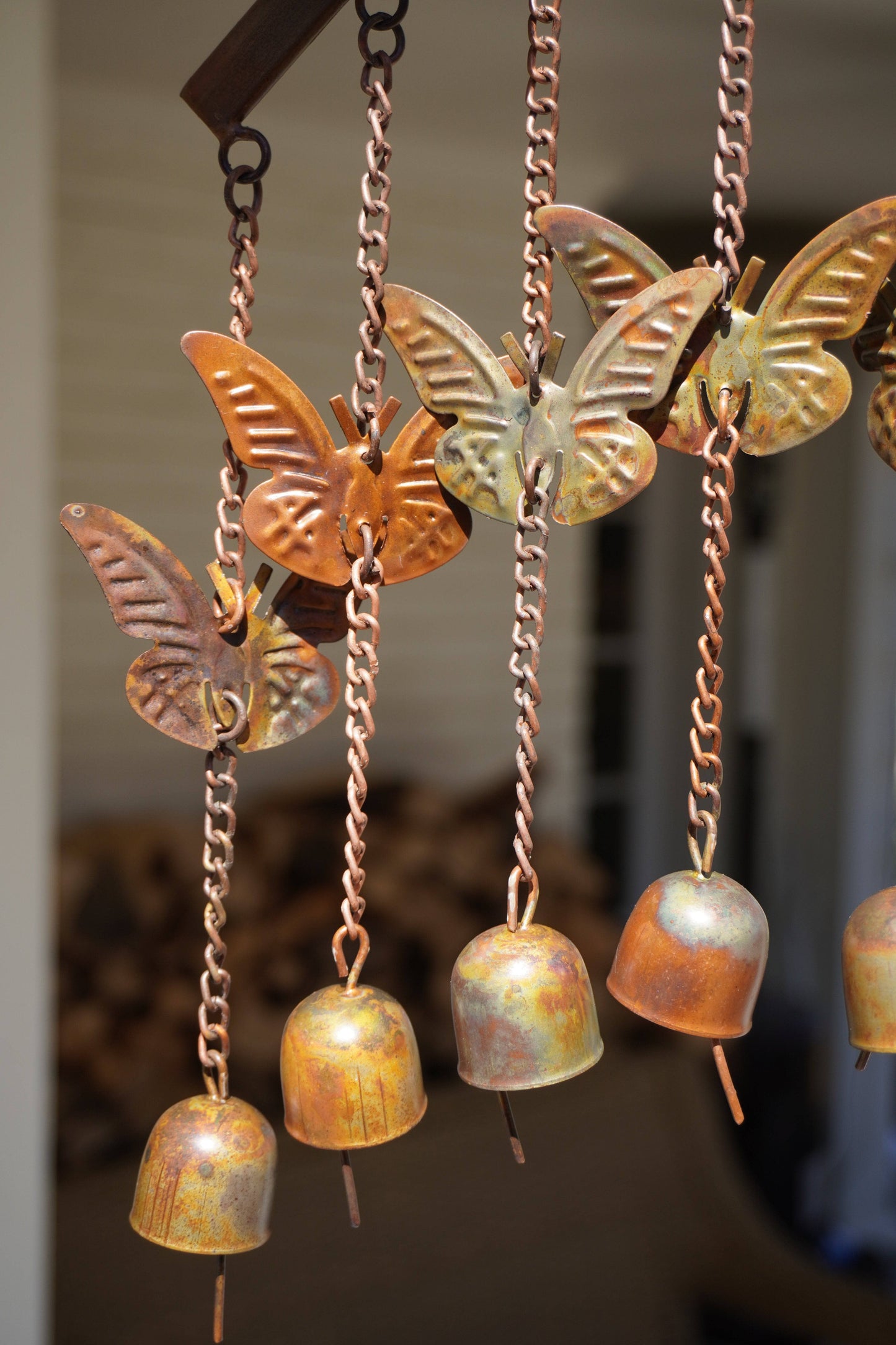 Happy Gardens - Butterflies on Arch Wind Chime