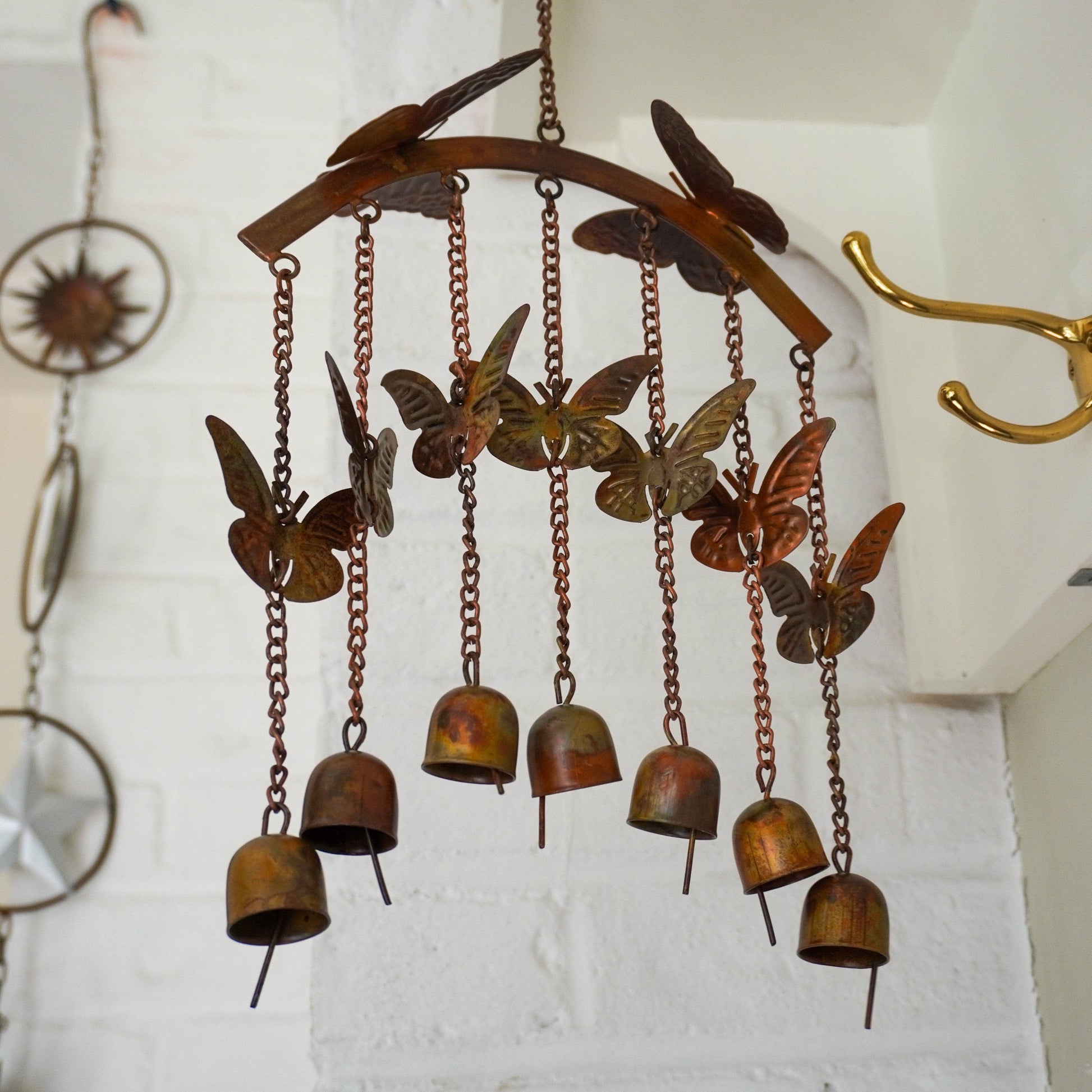 Happy Gardens - Butterflies on Arch Wind Chime