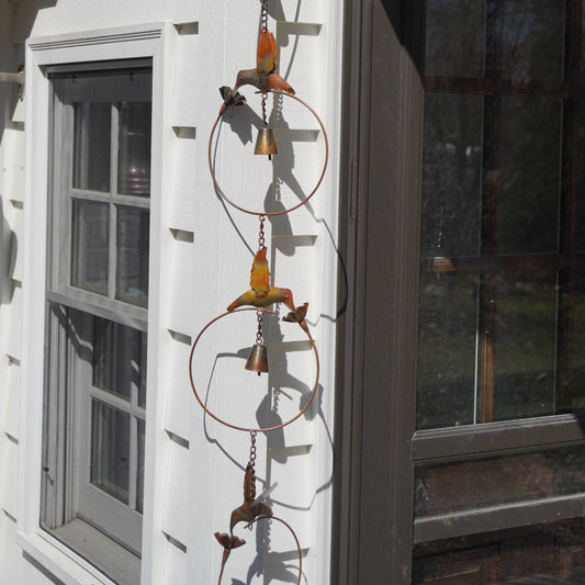 Happy Gardens - Hummingbirds with Flower Ornament