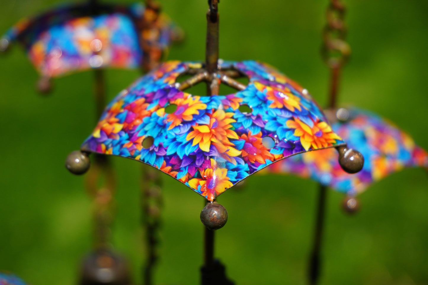 Floral Umbrella Hanging Mobile - Happy Gardens