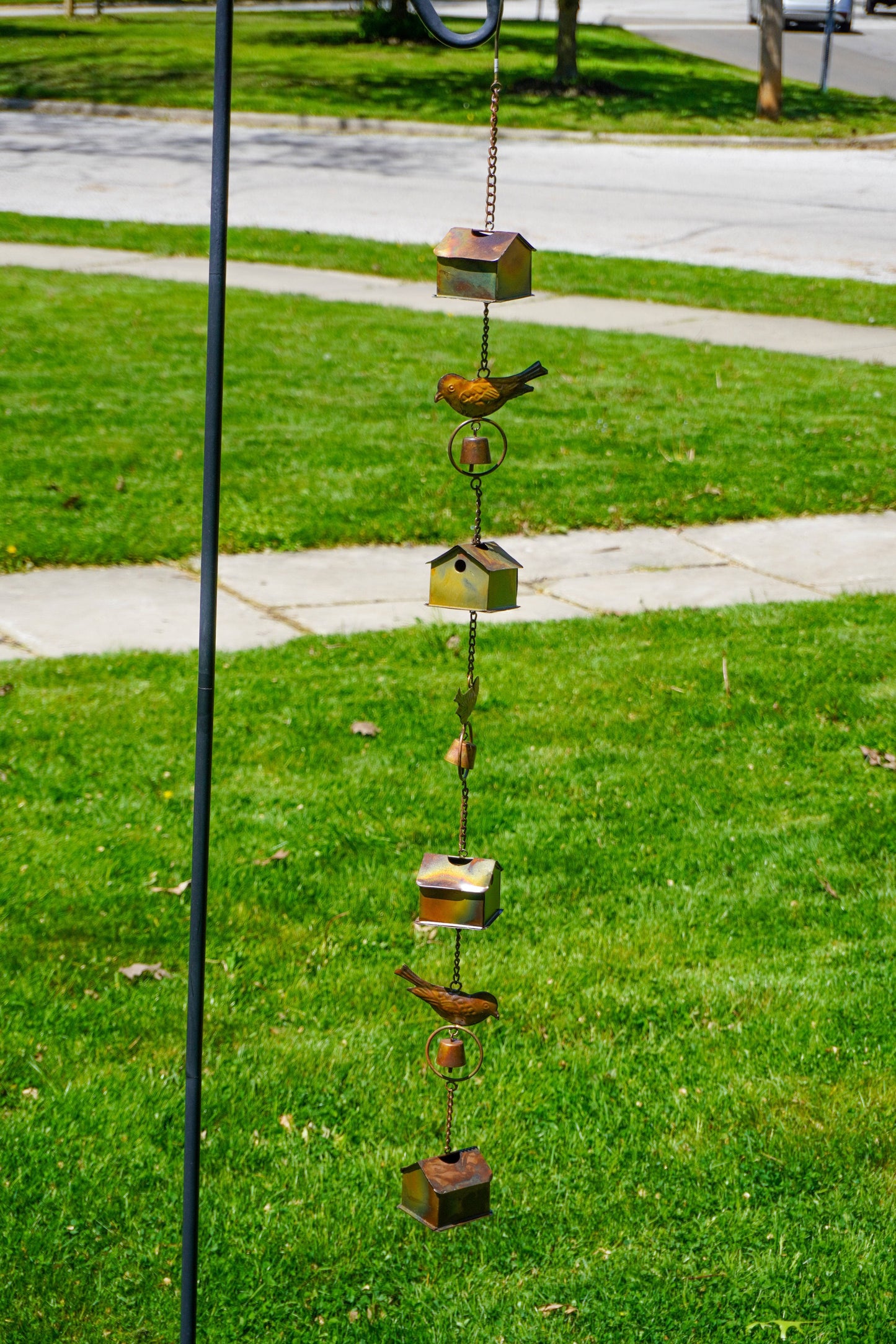 Happy Gardens - Bird House and Birds Garden Ornament