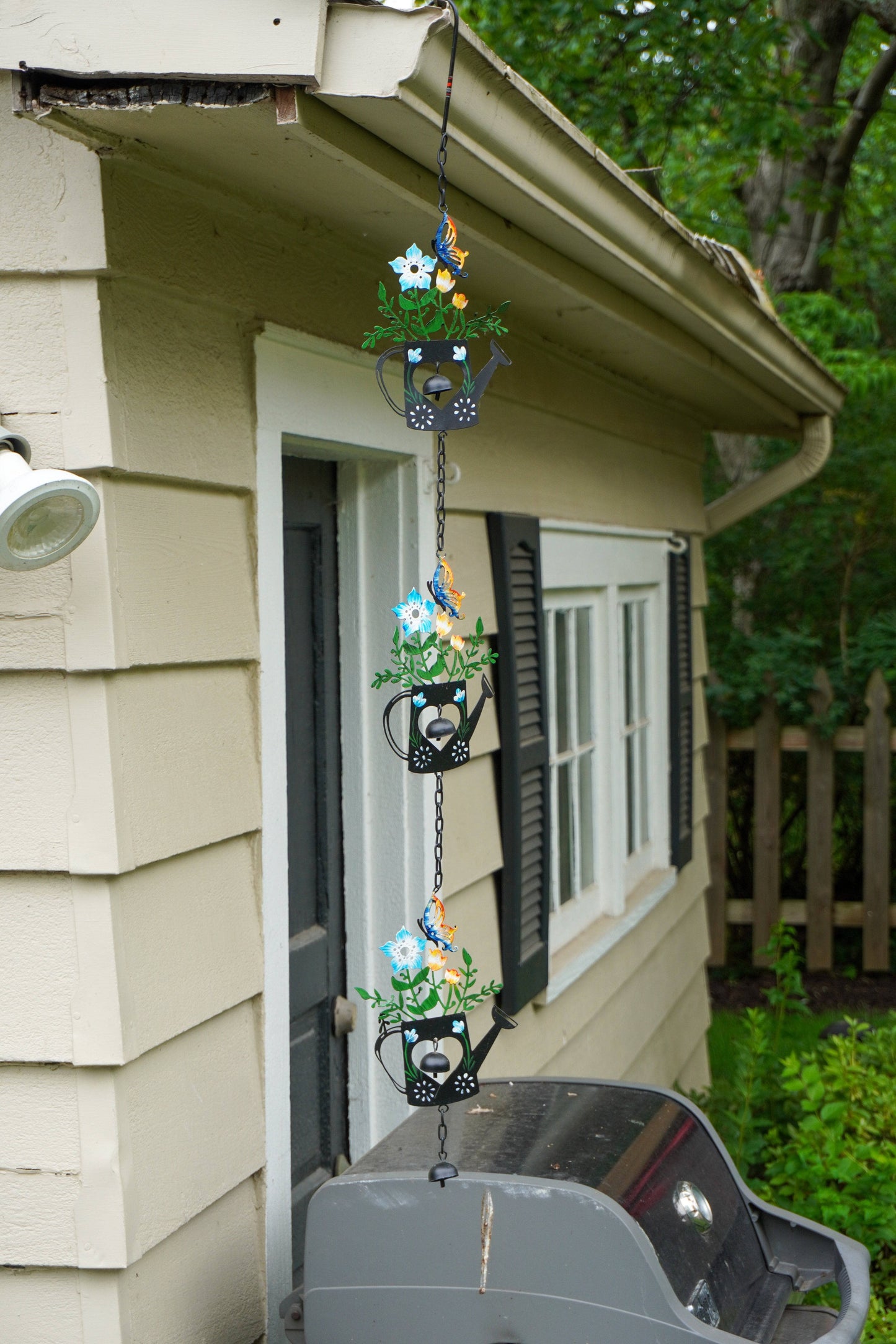 Triple Watering Can Multicolor Hanging Ornament - Happy Gardens