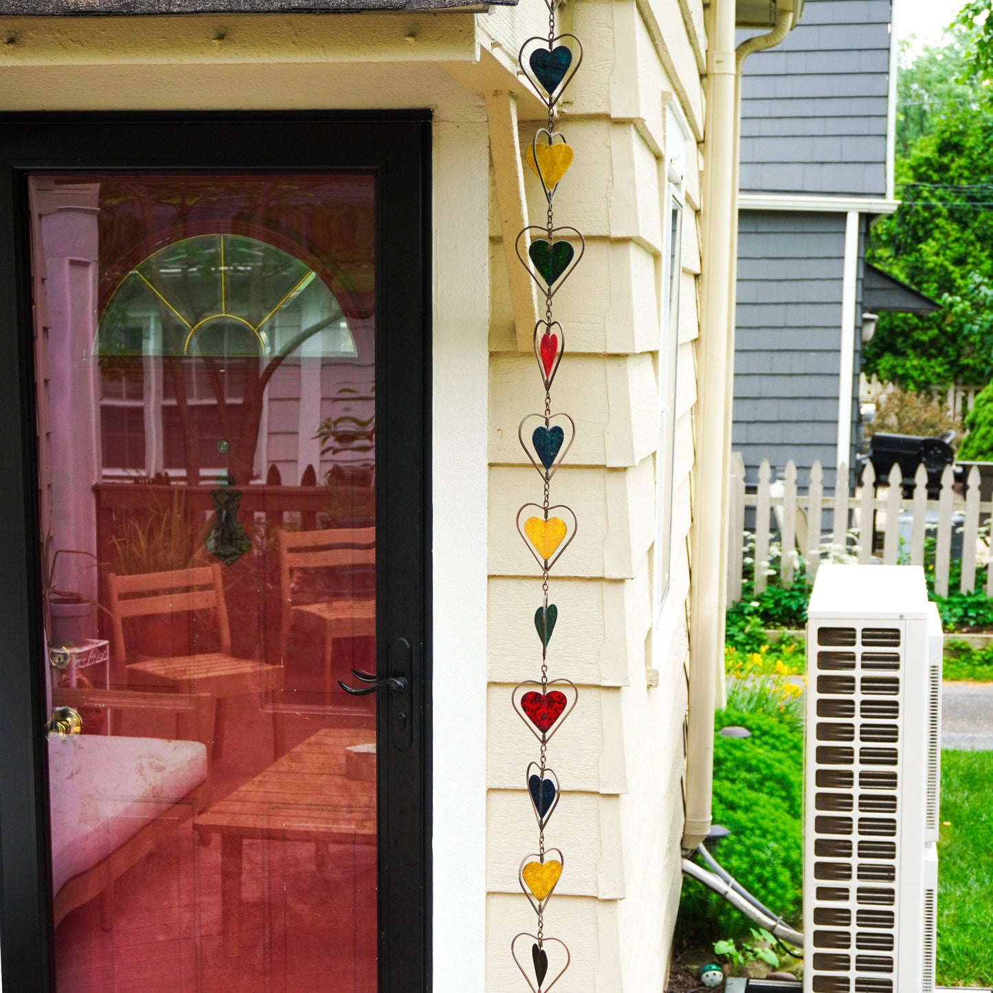 Happy Gardens - Multicolor Heart Rain Chain