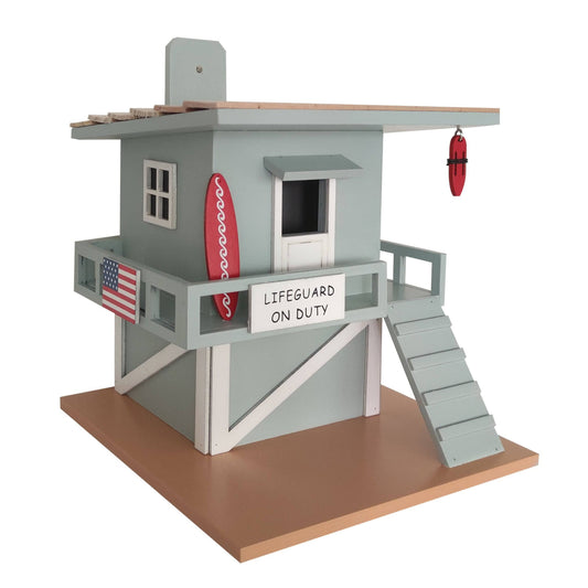 Lifeguard Shack Birdhouse - Happy Gardens
