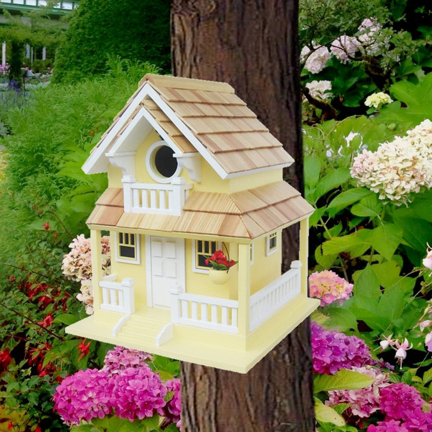 Yellow Veranda Bird House