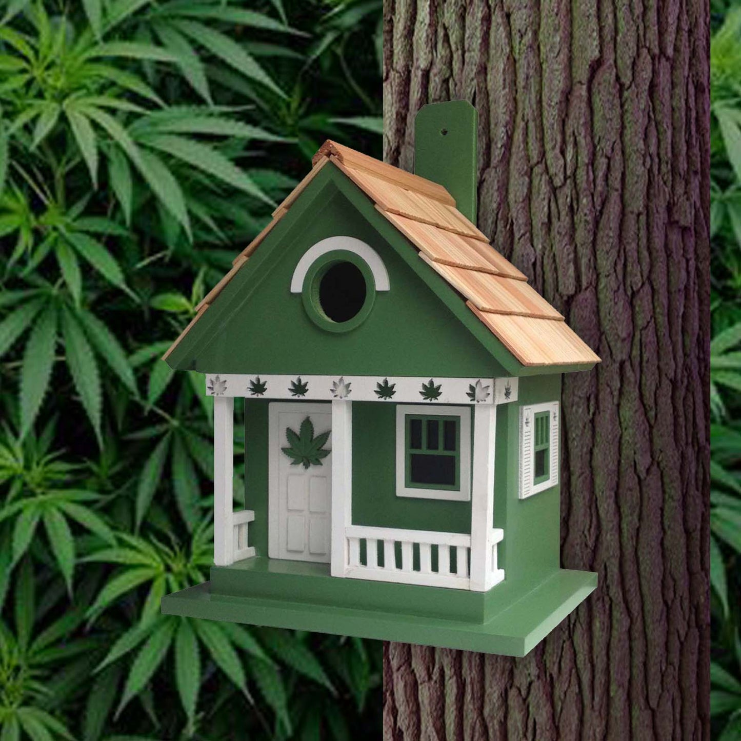 Cannabis Cottage Birdhouse