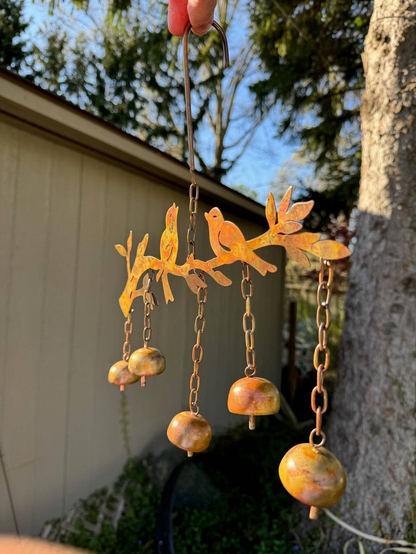 Happy Gardens - Birds w/Bells Wind Chime