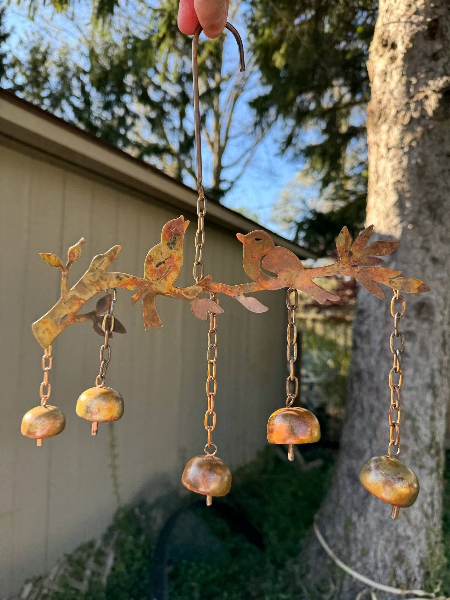 Happy Gardens - Birds w/Bells Wind Chime